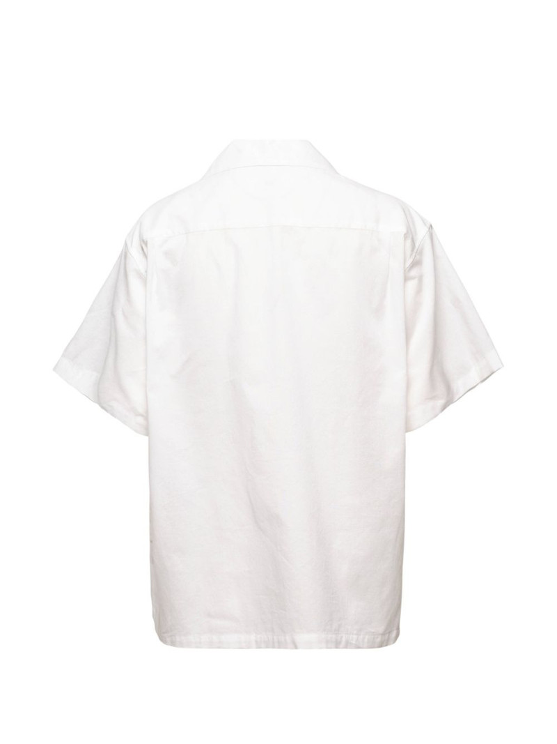 Y's open-collar short-sleeve cotton shirt outlook