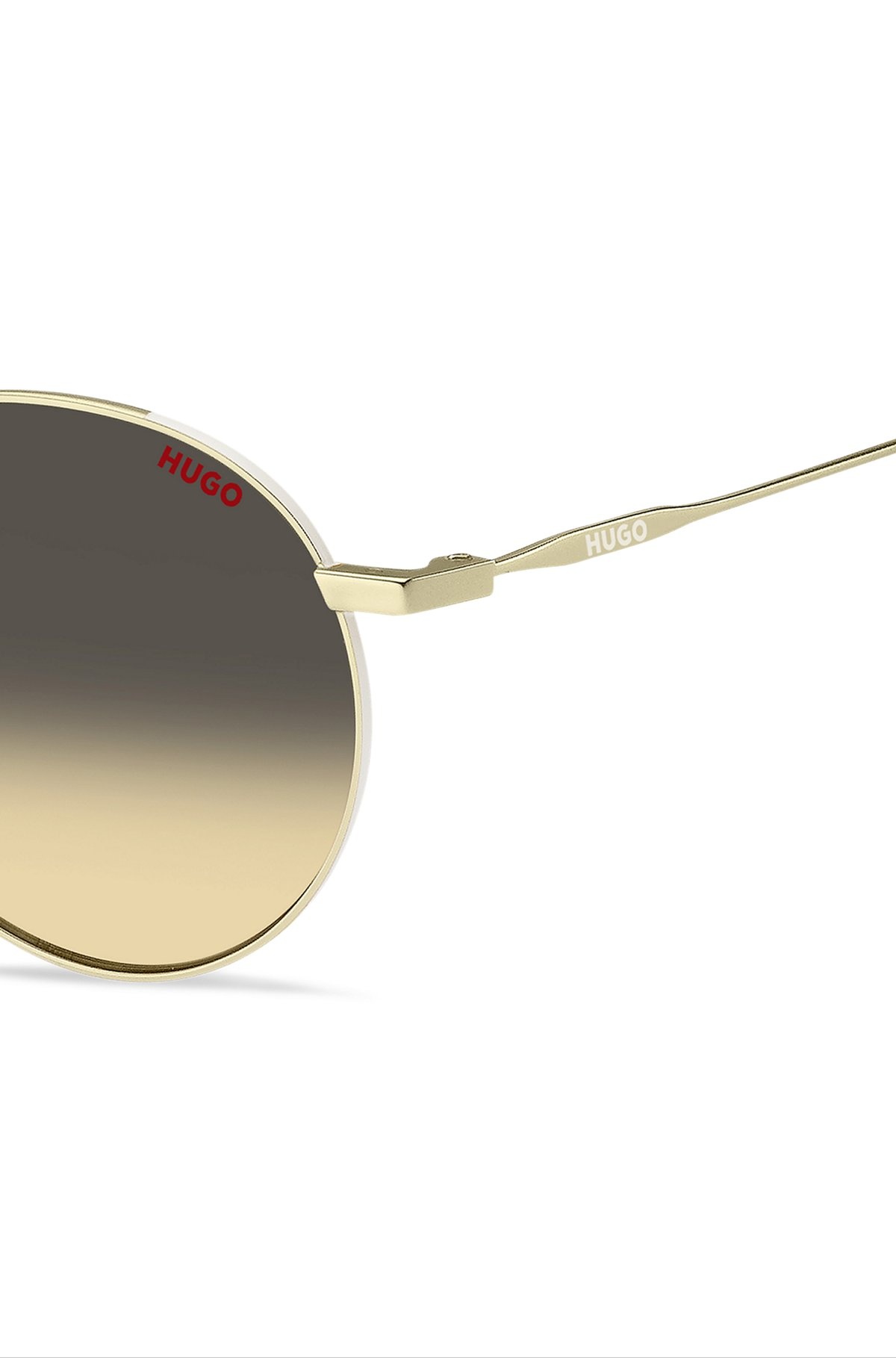 GOLD-TONE SUNGLASSES WITH OMBRÉ LENSES - 2