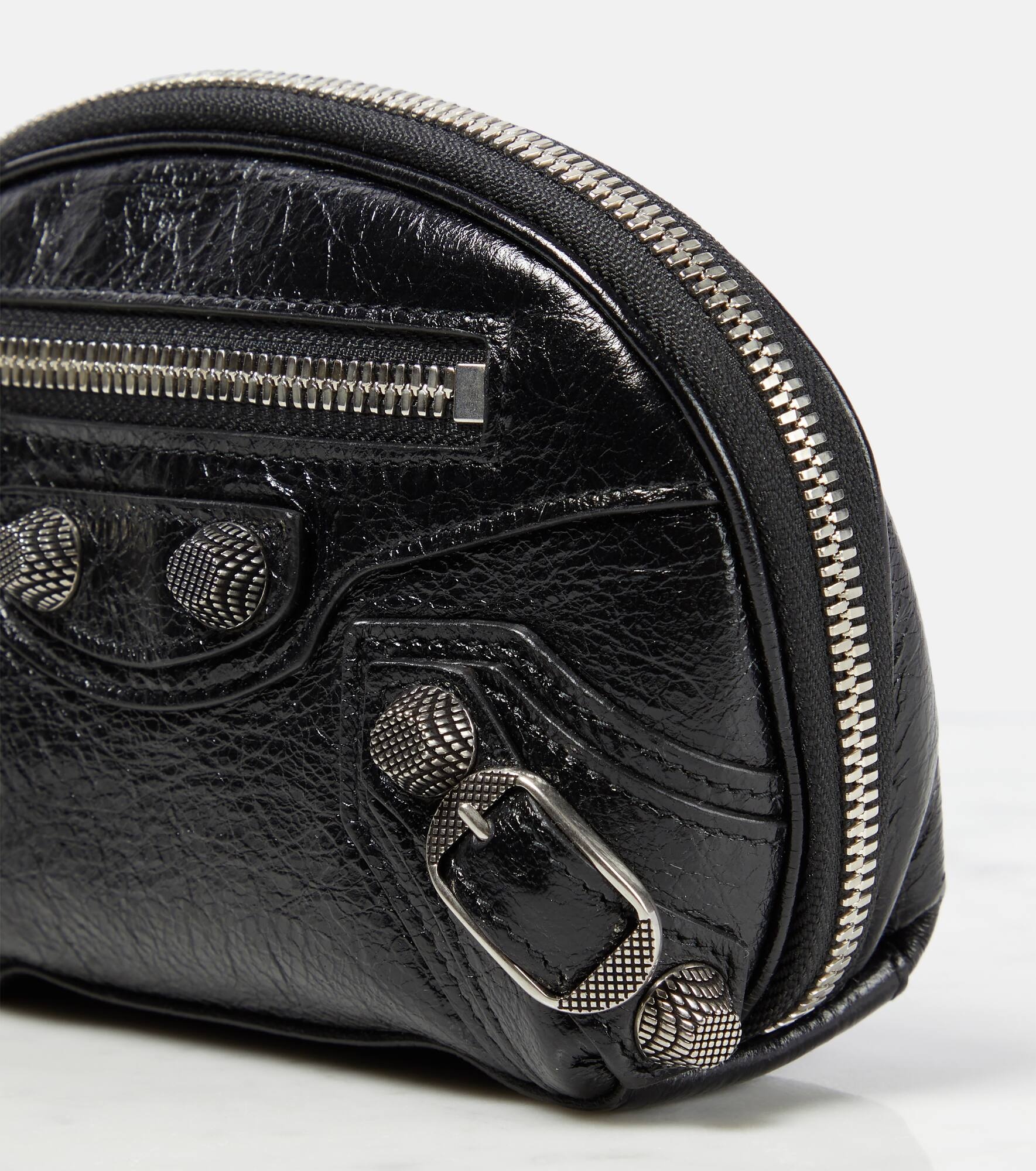 Le Cagole Mini leather pouch - 4