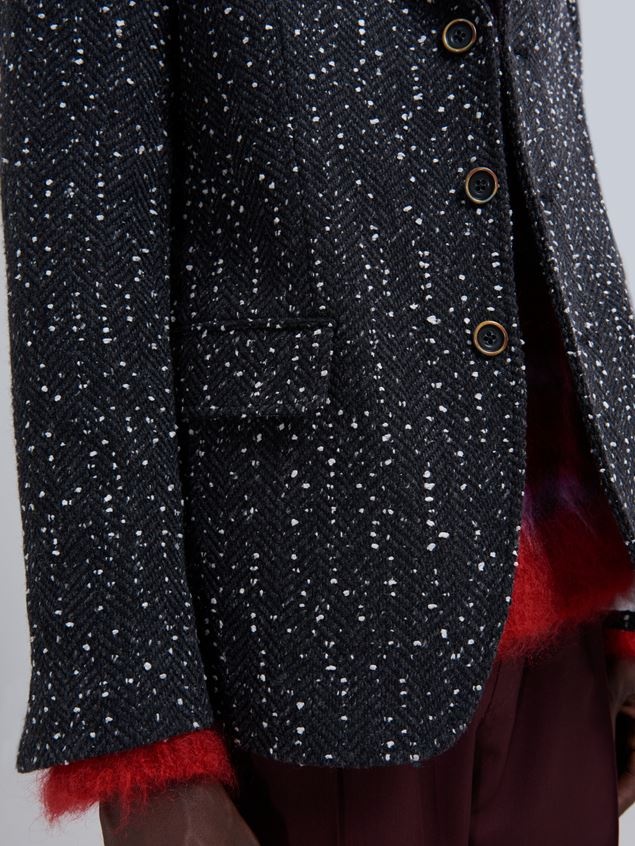 SPECKLED HERRINGBONE JACKET - 5