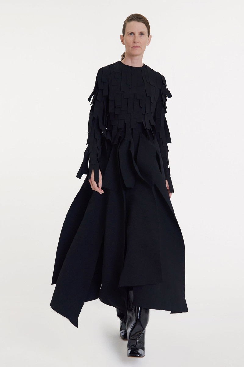 MULTIPLE ASYMMETRIC PANELS SKIRT BLACK 1