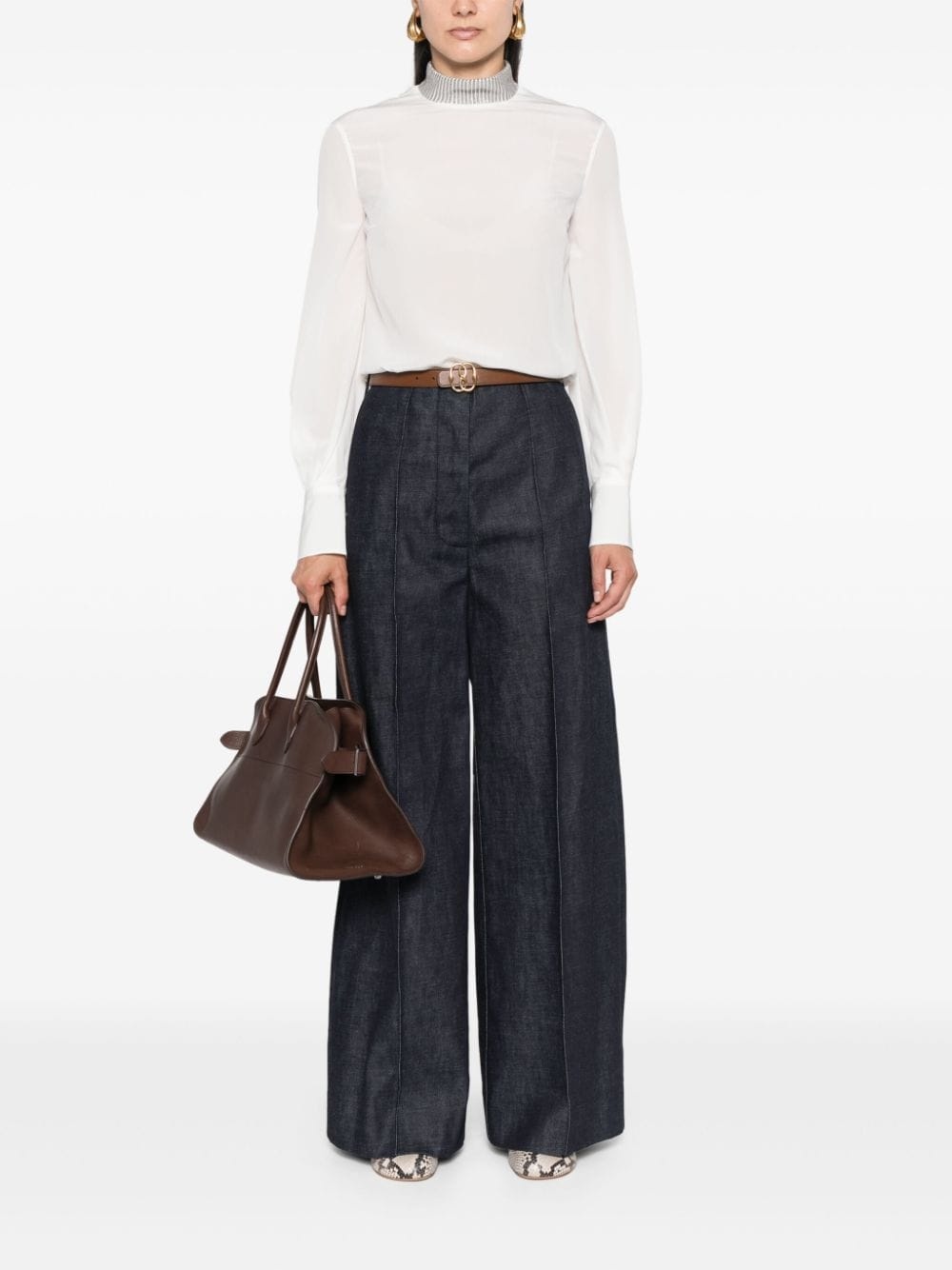 Monili-detail blouse - 2