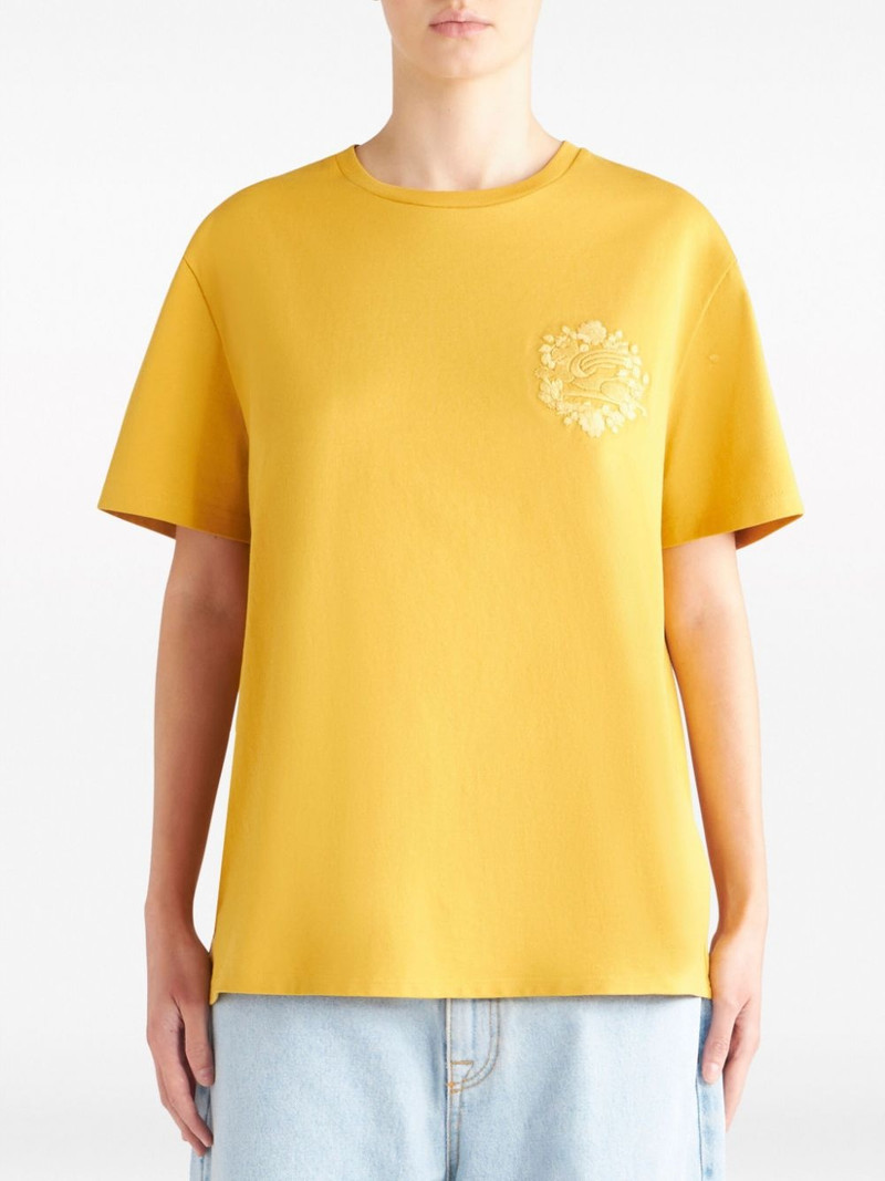 Etro Pegaso-embroidered cotton T-shirt outlook