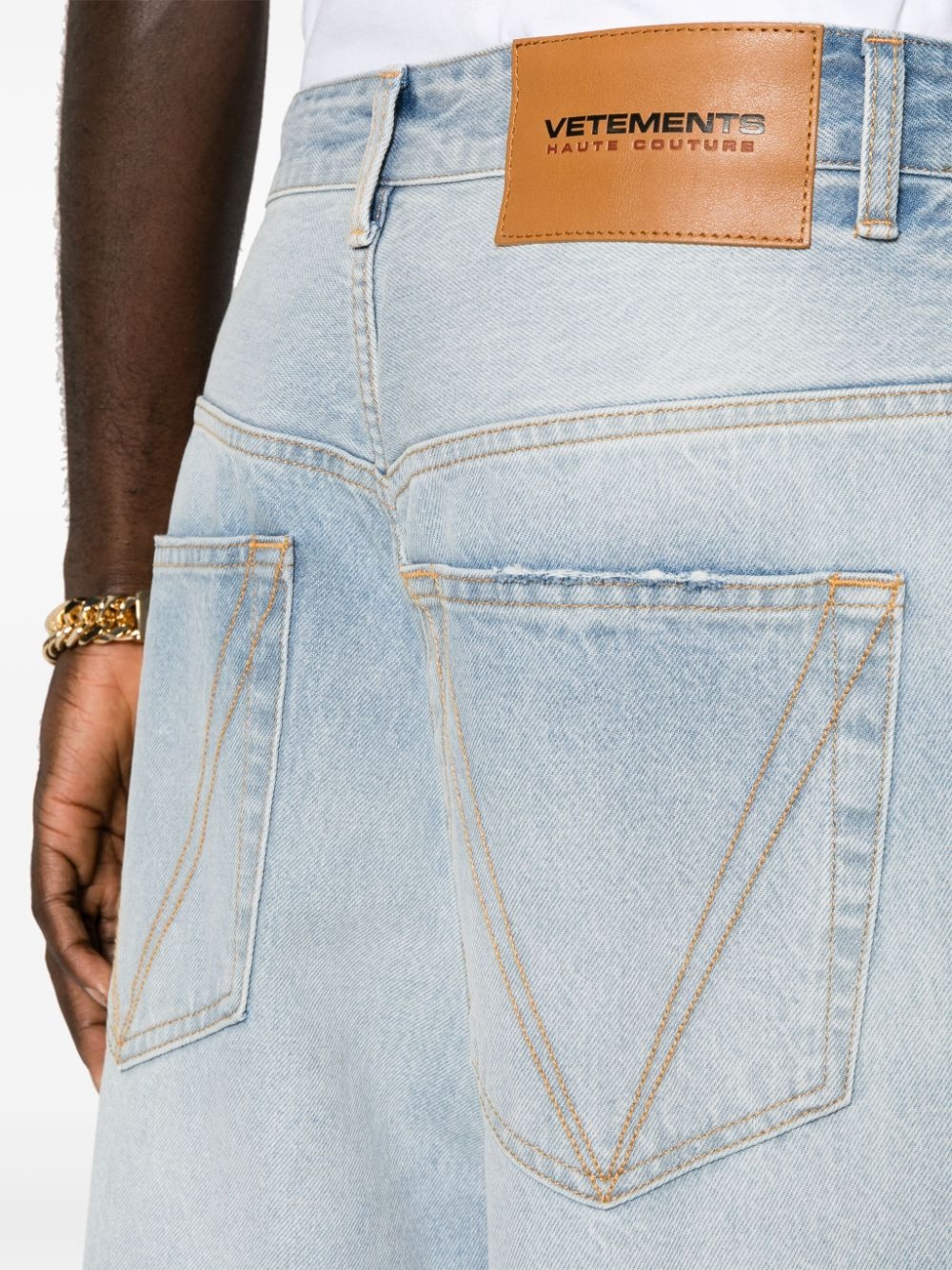 Destroyed wide-leg jeans - 6