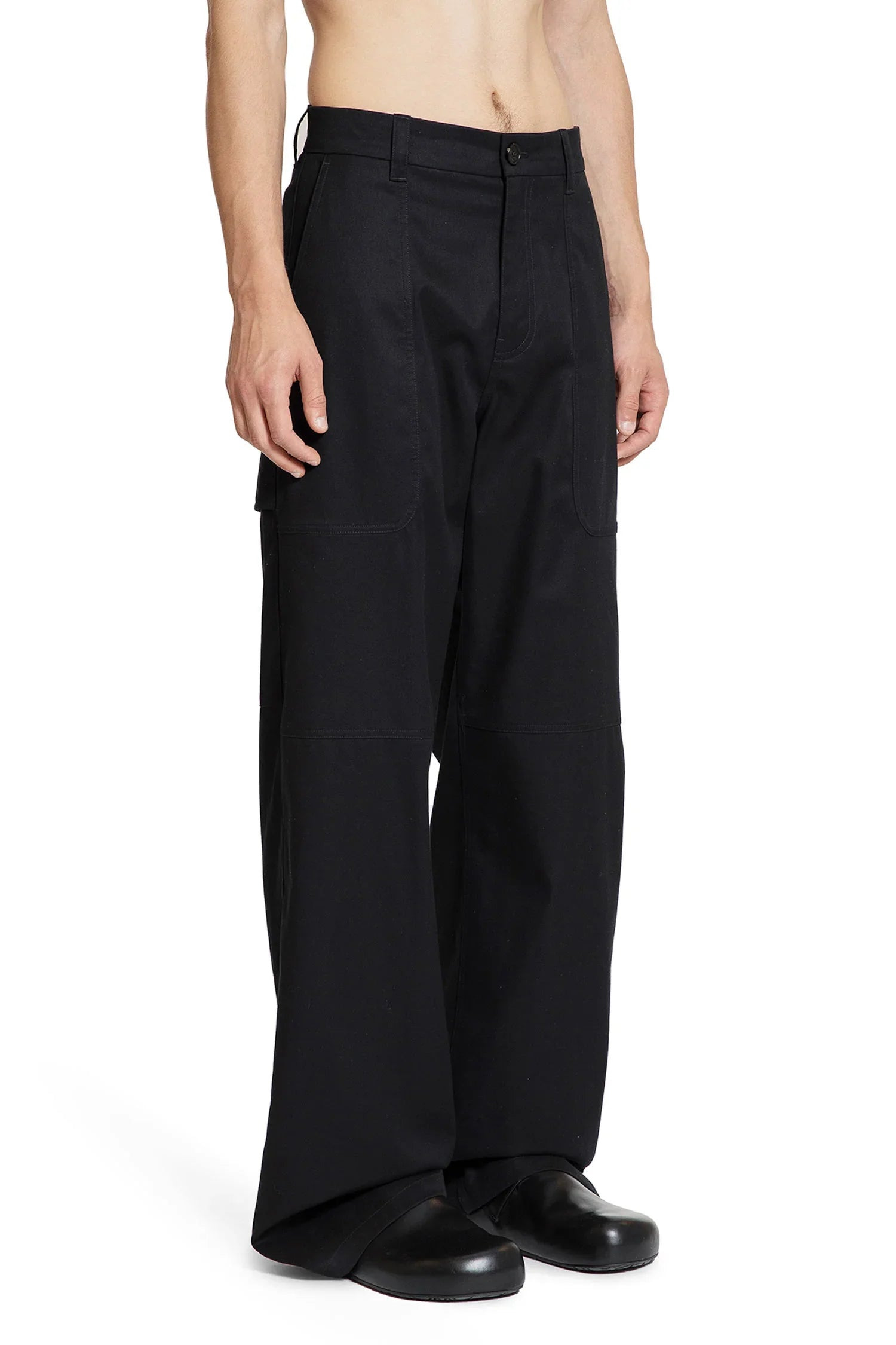 Cargo-Trousers-In-Wool-Silk - 2
