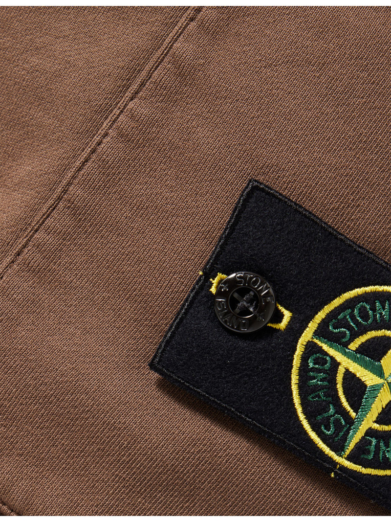Badge Drawstring Cotton-Jersey Shorts 6