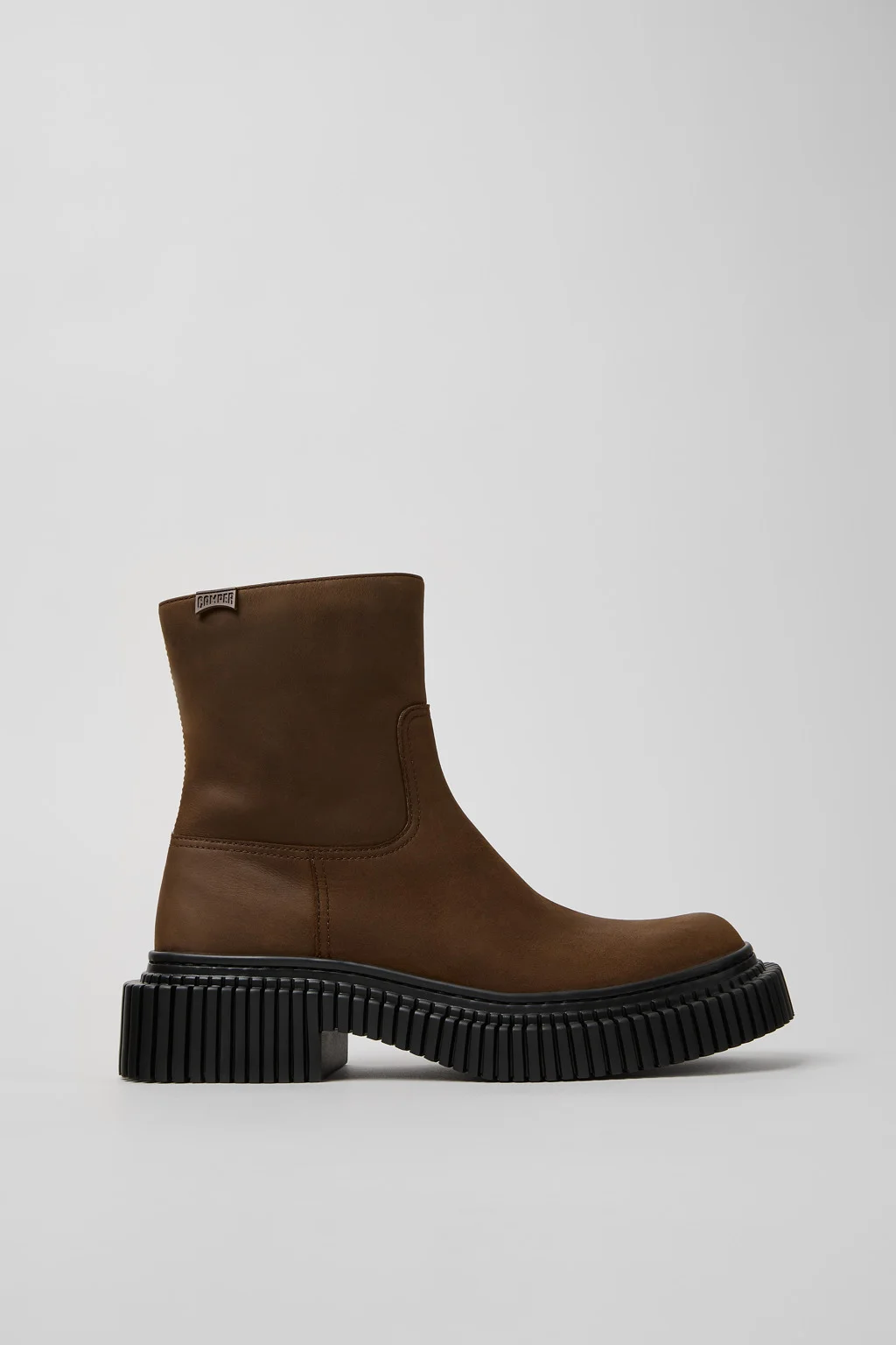 Pix Berlin Brown Nubuck Mid Boots for Women. - 1