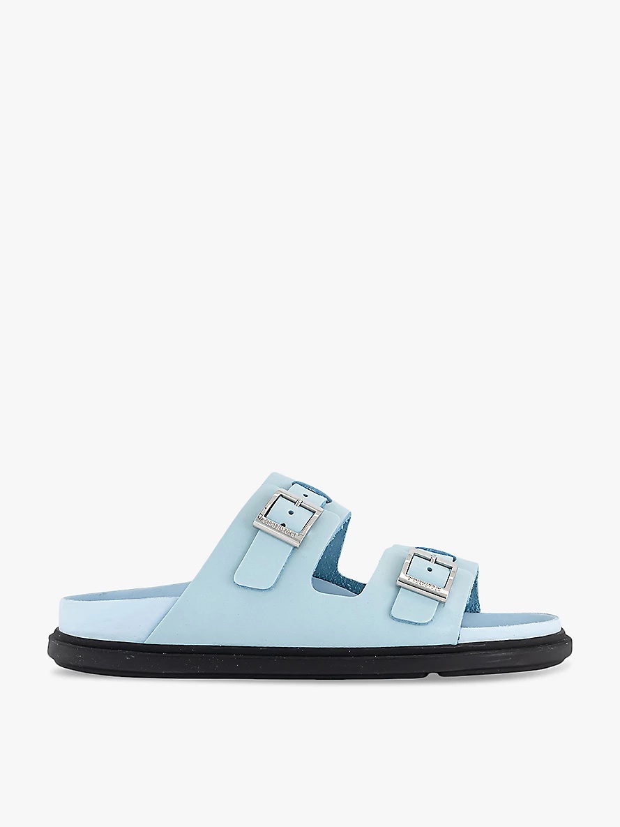St Barths two-strap leather sandals - 1