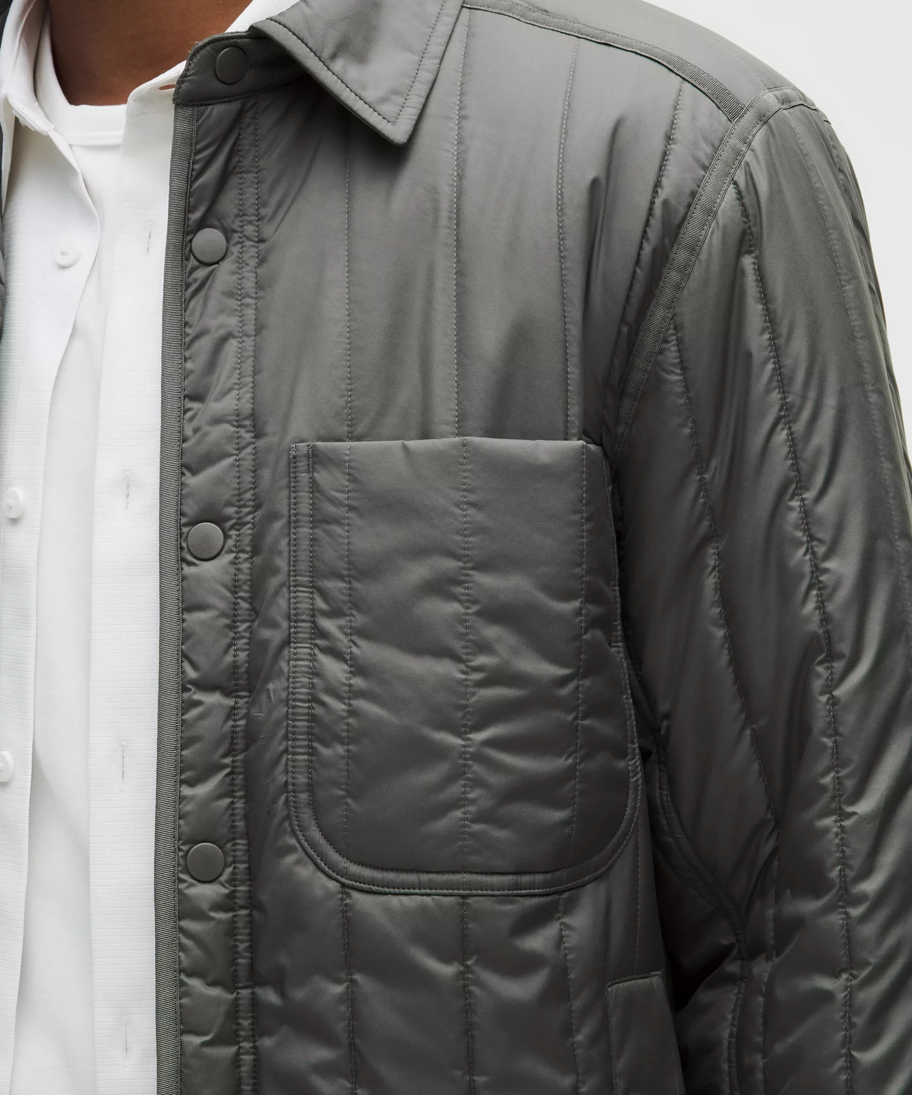 Insulated Quilted Shirt Jacket - 7