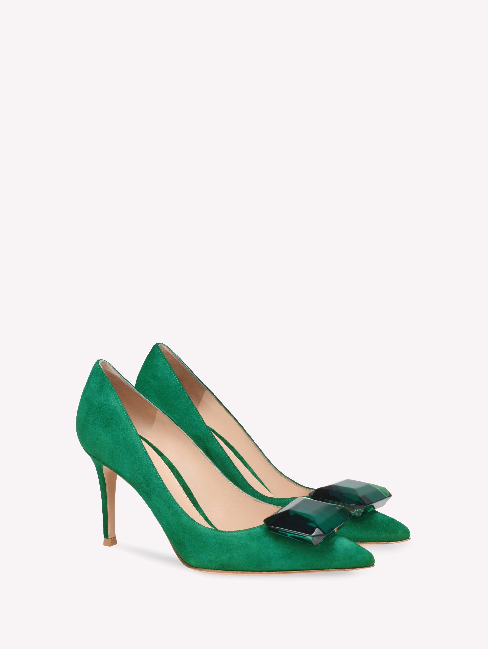 Gianvito Rossi パンプス JAIPUR PUMP 85 G22189.85RIC.VER Gianvito Rossi Jaipur 85 Embellished Pumps, Brand Size 35