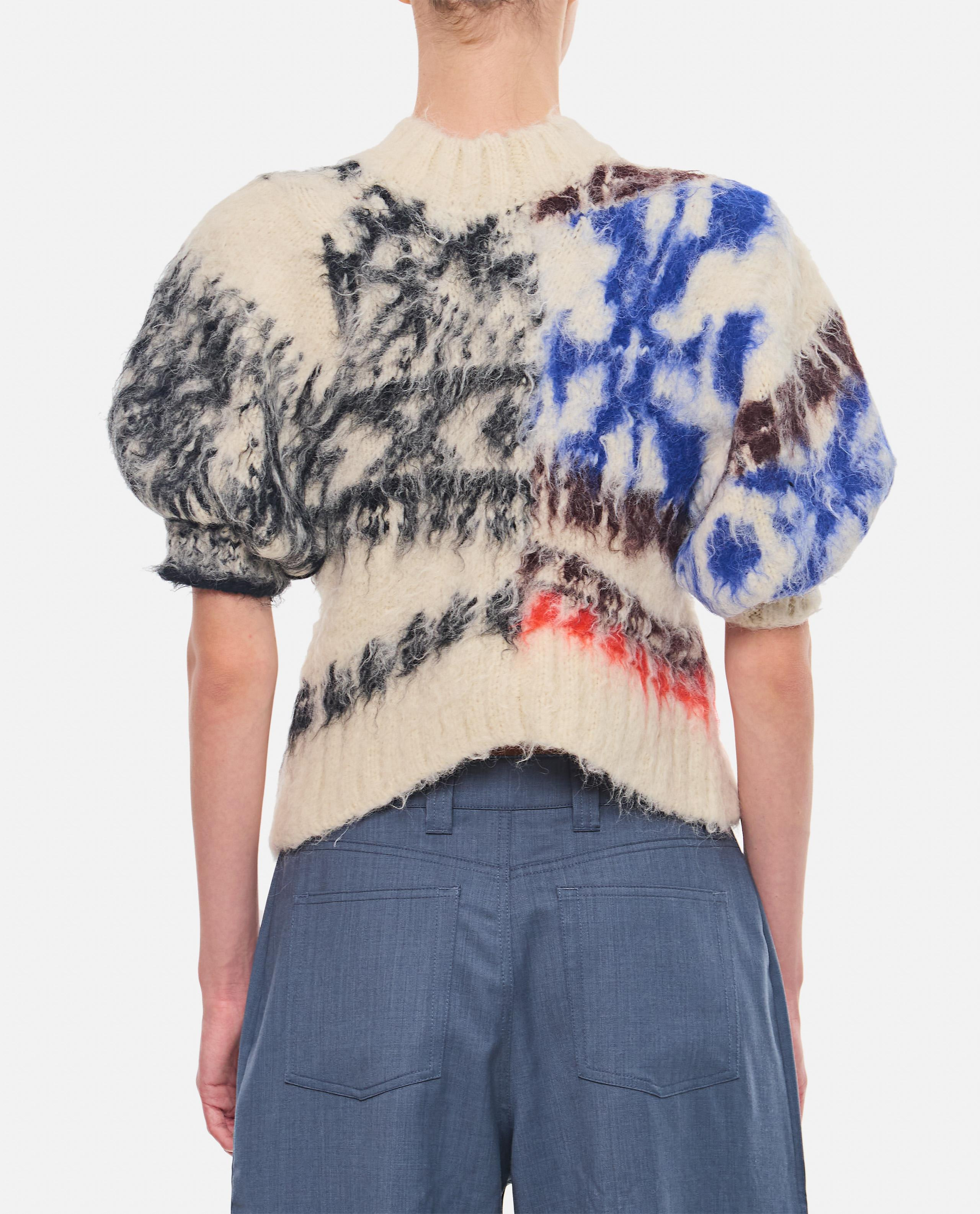 PATTERN KNIT BLOUSON - 3