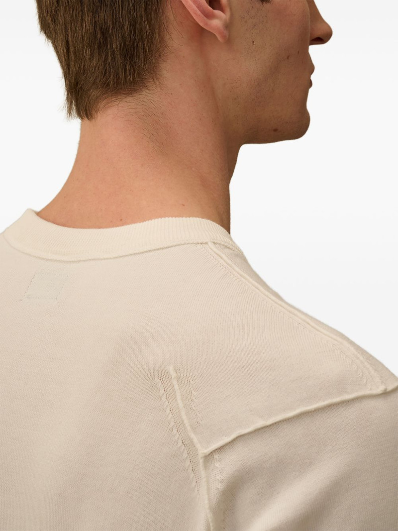 Lens-detail cotton sweater 6