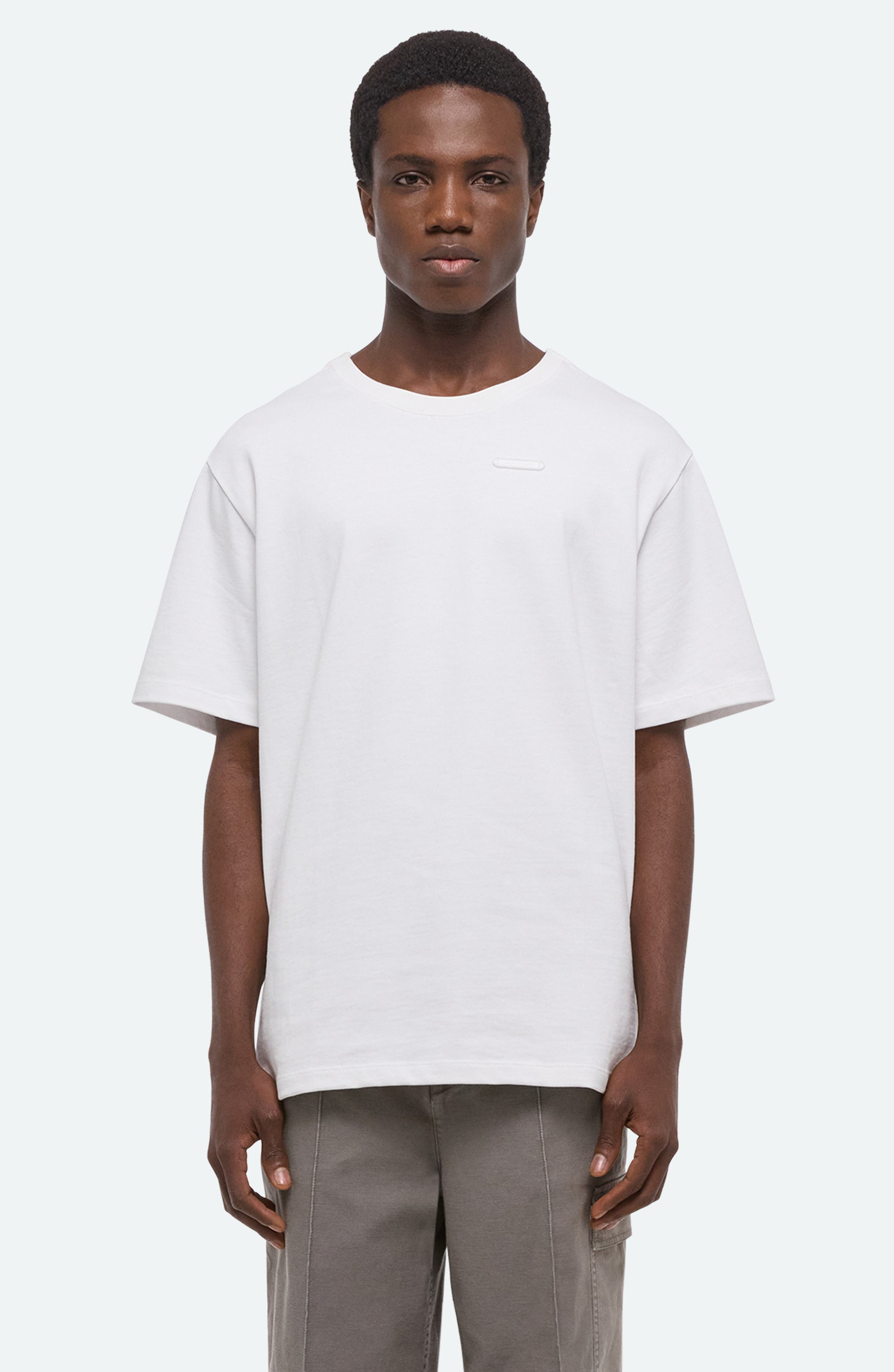 Helmut Lang Classic Washed Cotton Jersey T-Shirt in Optic White at Nordstrom - 7