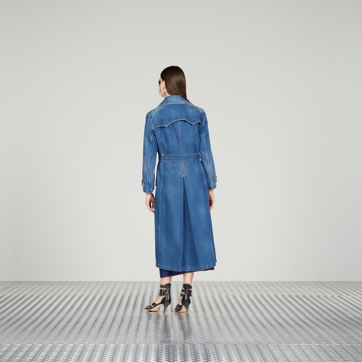 Denim trench coat - 8