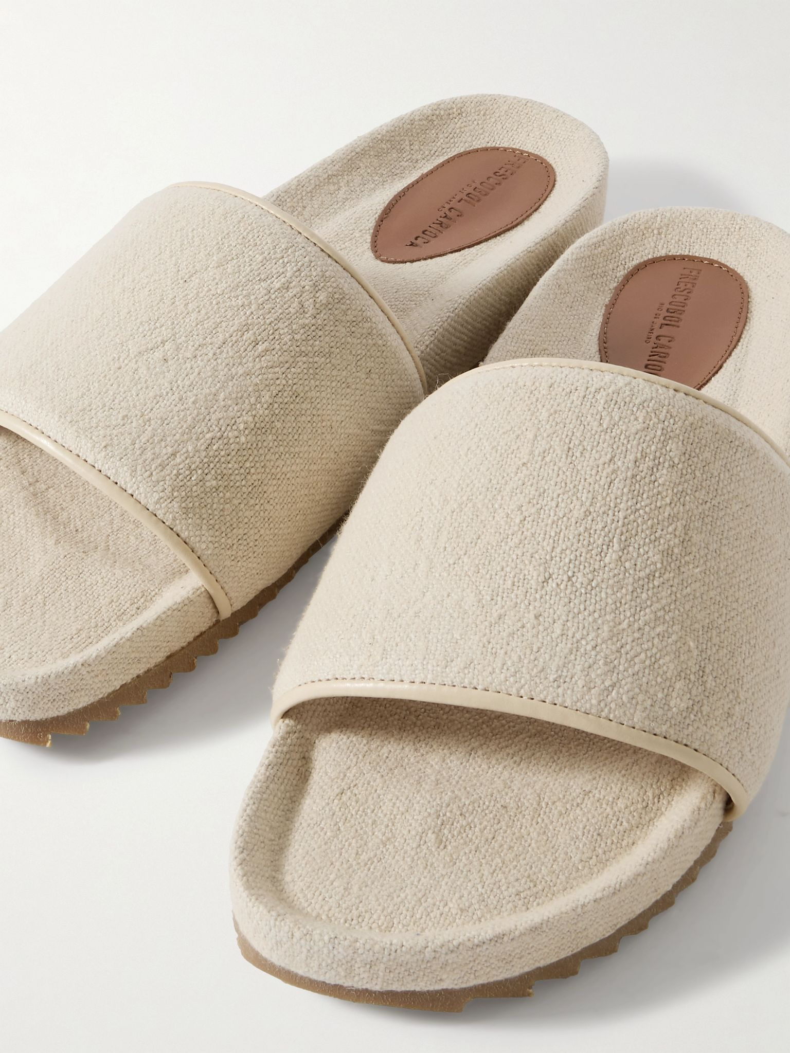 Renato Linen Slides Ecru - 5