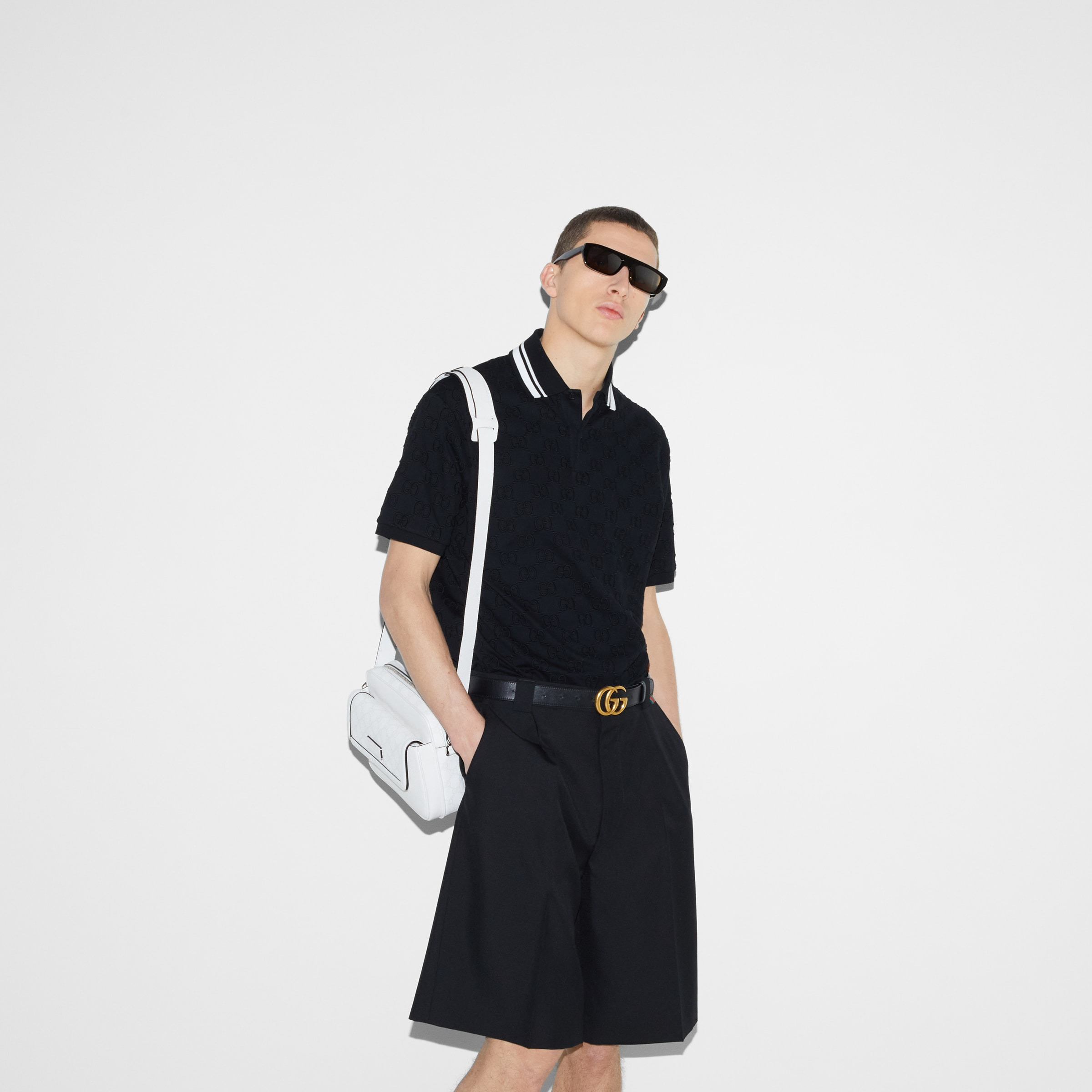 GG stretch cotton polo - 6