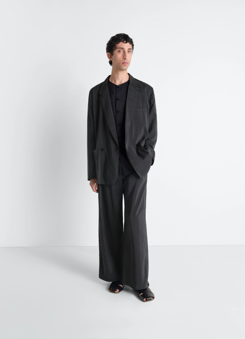 SOFT DOUBLE BREASTED JACKET IN DRY SILK 3