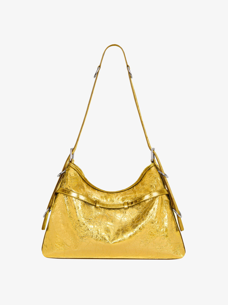 MEDIUM VOYOU BAG IN LAMINATED LEATHER 4