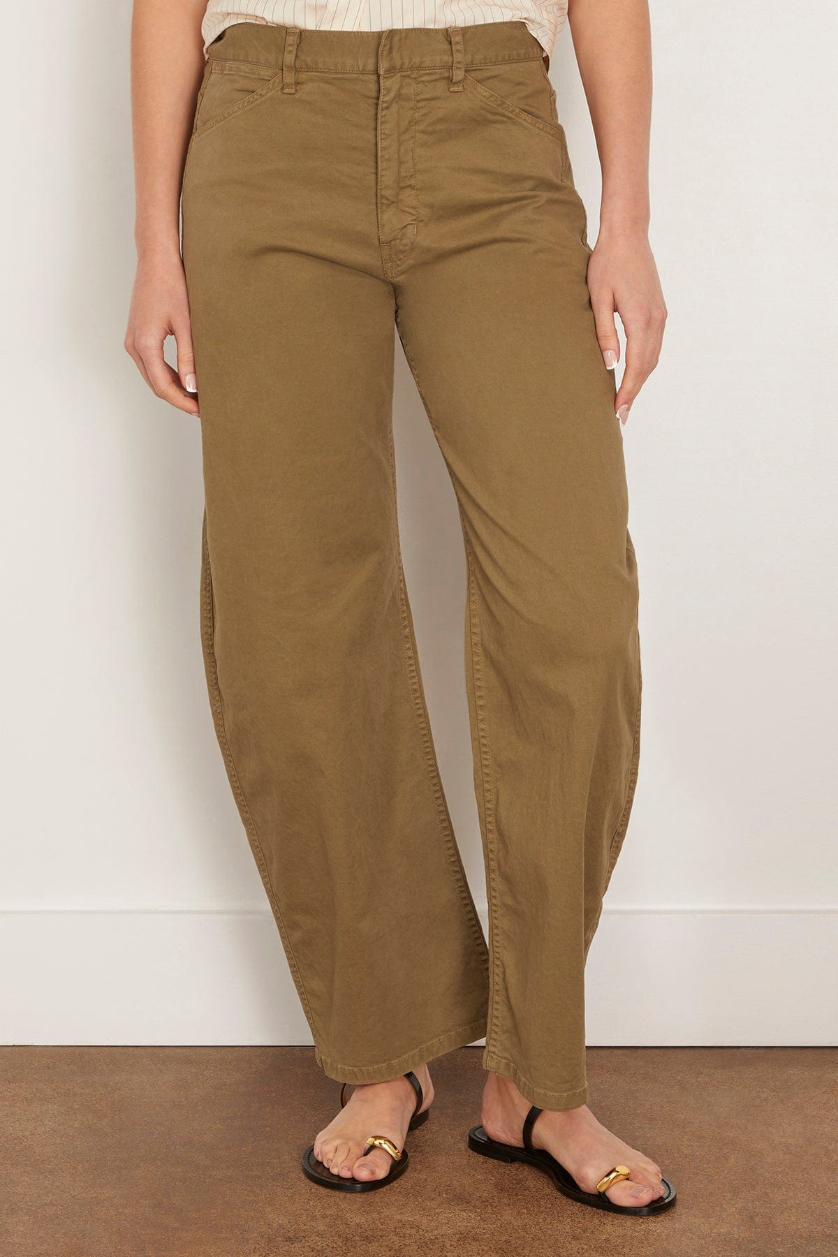 Tribeca Pant in Military Green - 3
