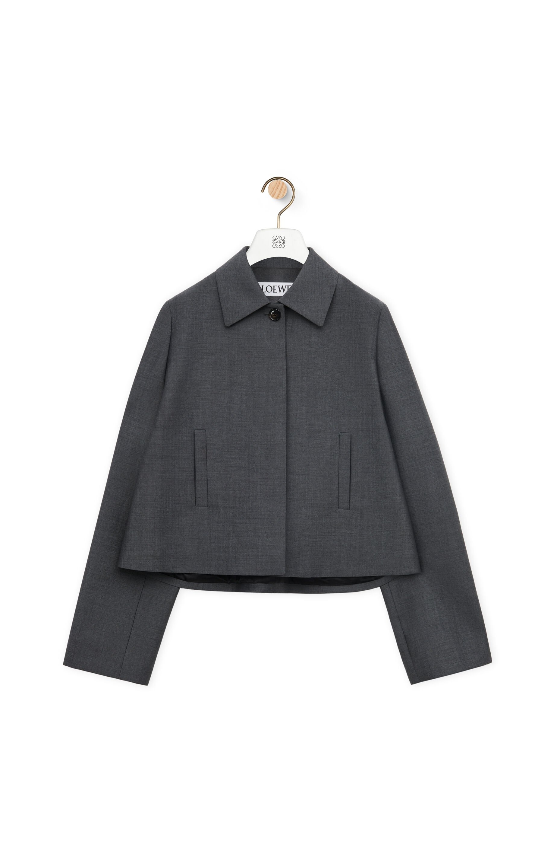 Jacket in mohair and wool - 1