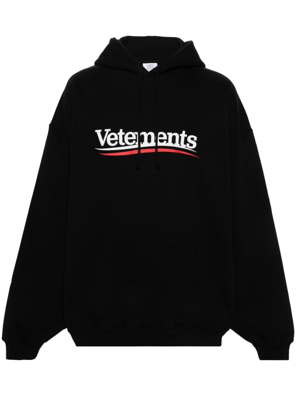 logo-print cotton blend hoodie - 1