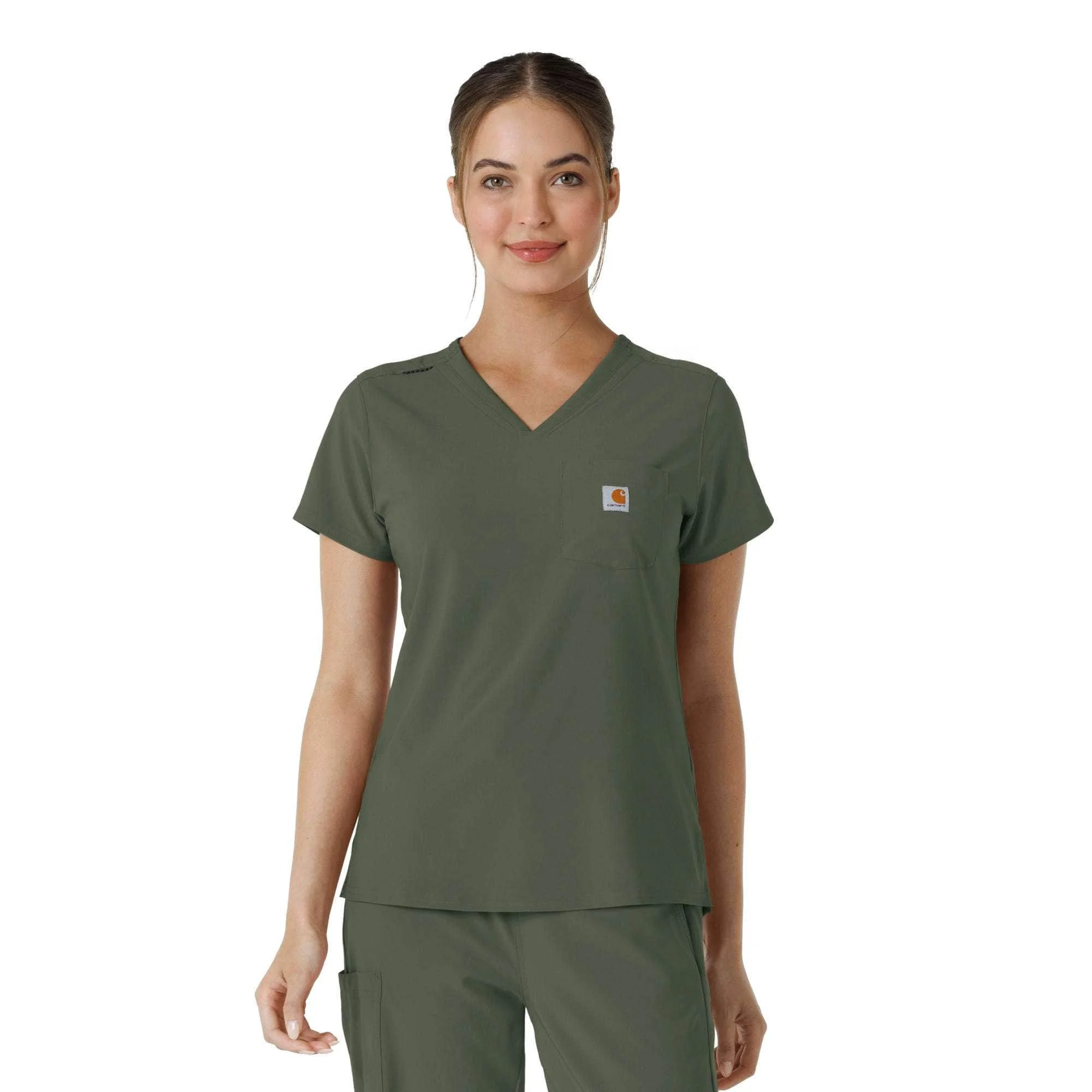 Women's Force Cross-Flex Tuck-In Scrub Top - 1