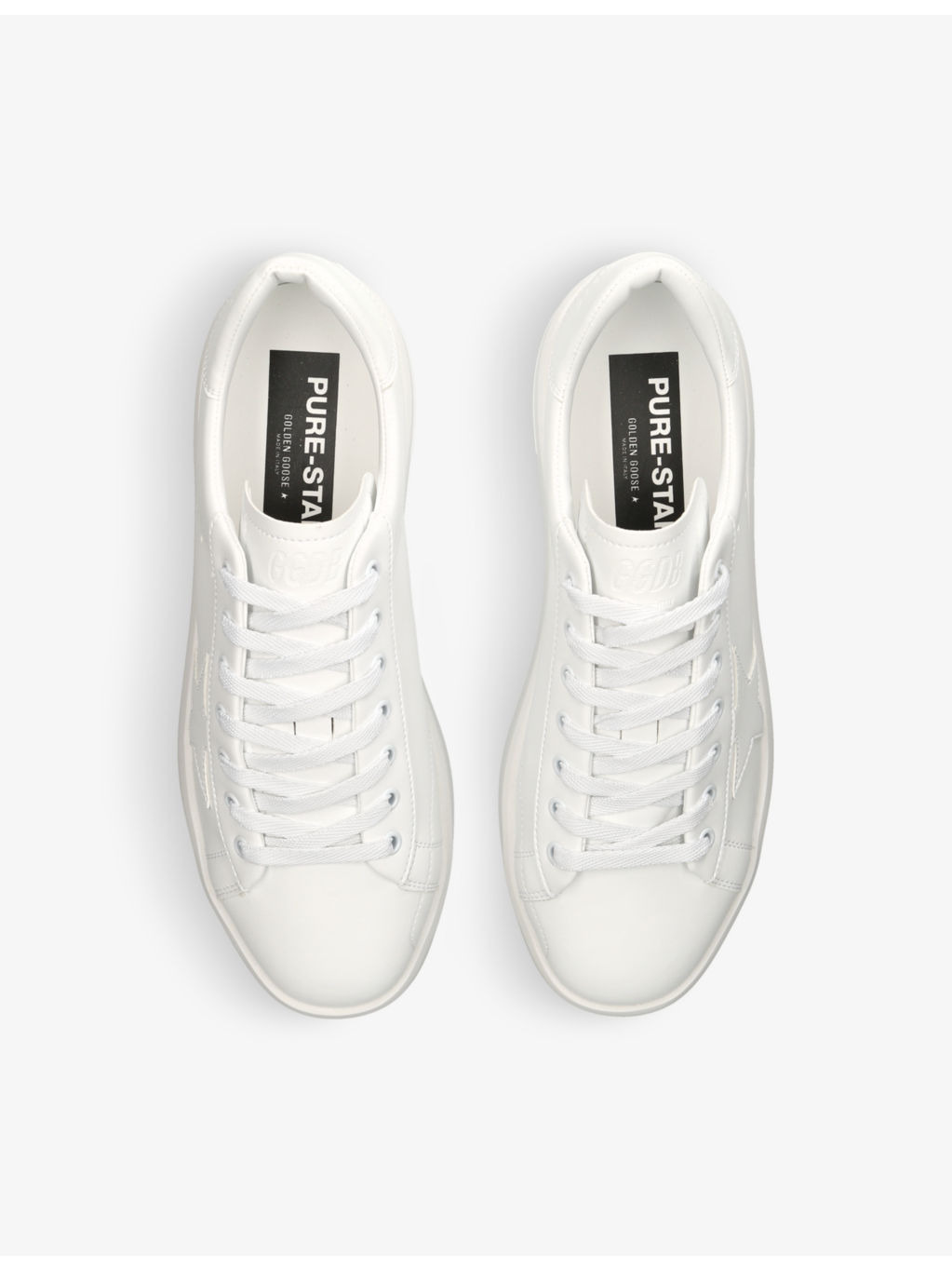 Pure Star star-embroidered faux-leather low-top trainers - 2