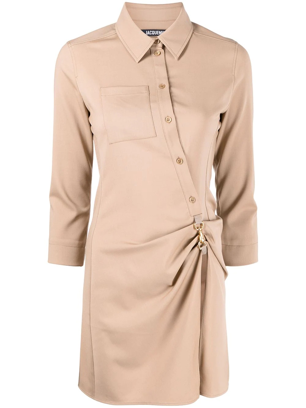 ruched long-sleeved top - 2