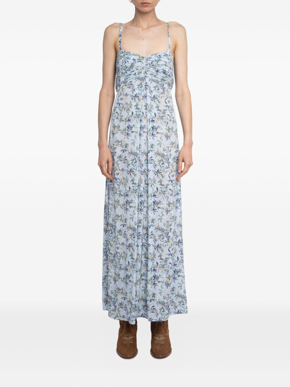 floral-pattern maxi dress - 2