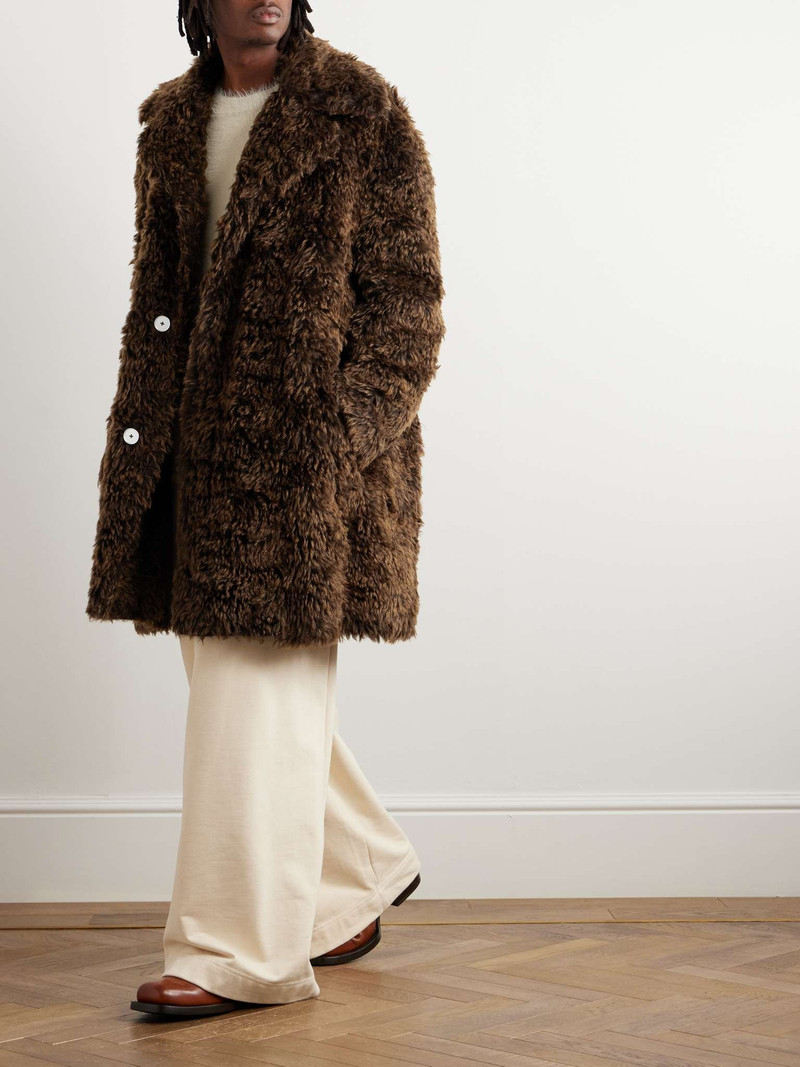 Jil Sander 대형 모헤어 및 코튼 블렌드 코트 outlook