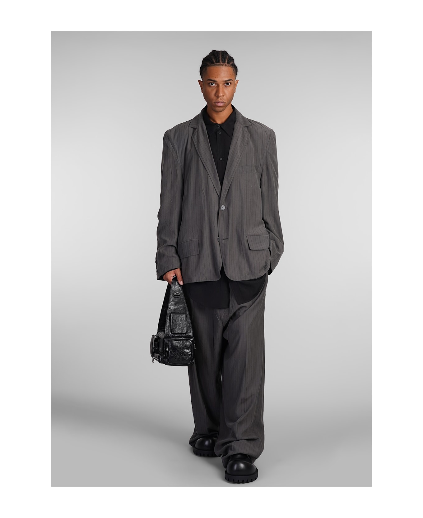 Pants In Green Wool And Polyester - 2