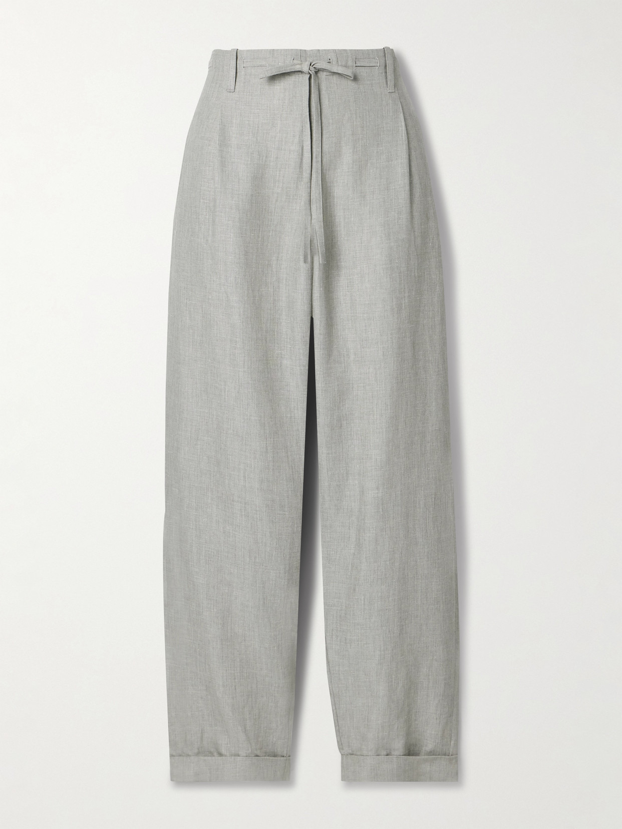 Linen, Cotton And Wool-blend Twill Pants - 1