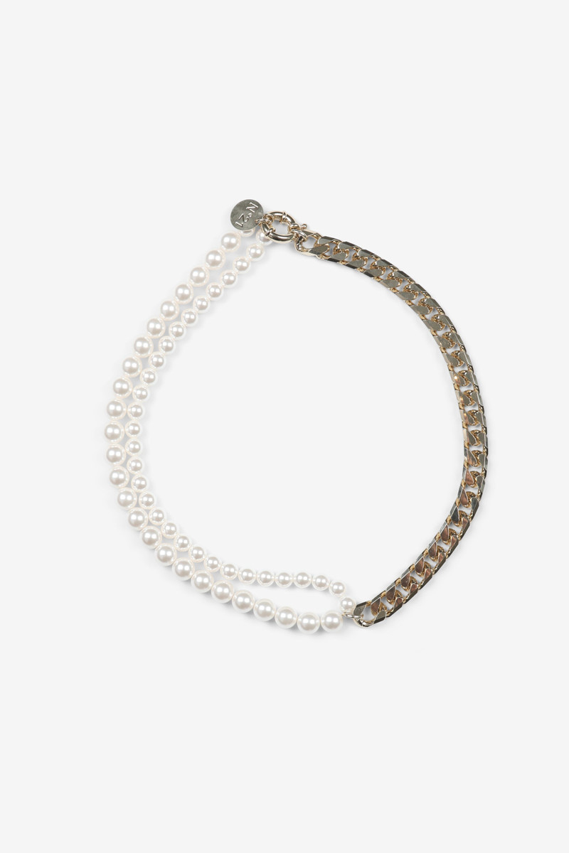 NECKLACE WITH CHAIN AND PEARLS 1