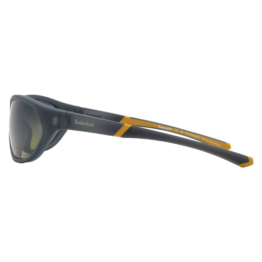 Timberland Polarized Smoke Wrap Men's Sunglasses TB00035 20D 67 - 3
