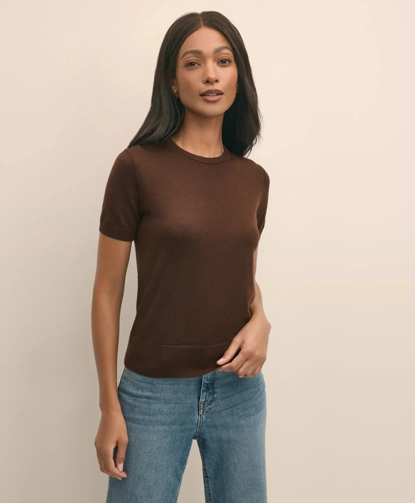 Ultimate Merino Wool Short-Sleeve Sweater Shell - 1