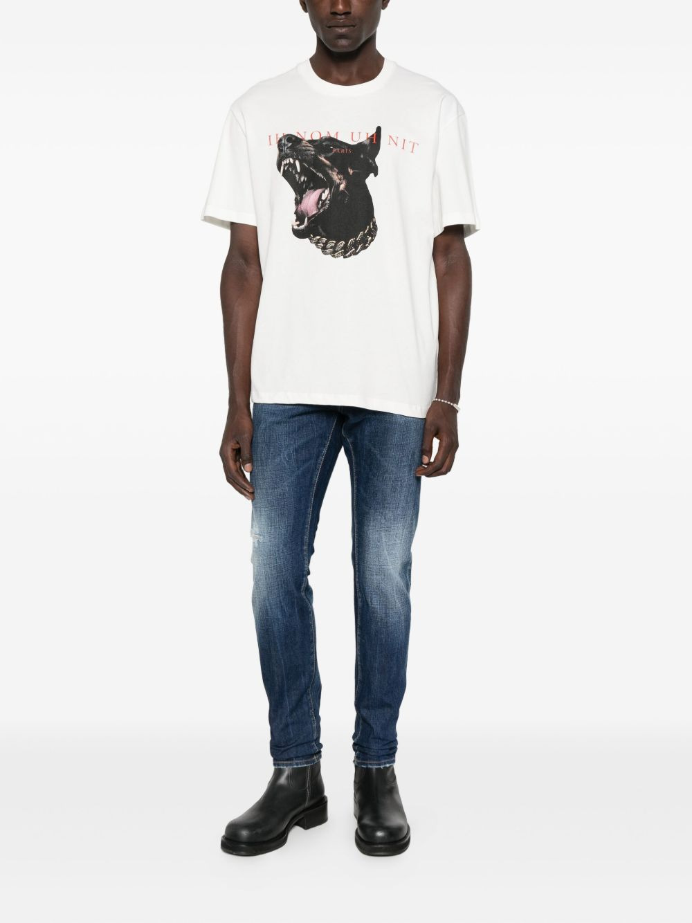 dog-print T-shirt - 2