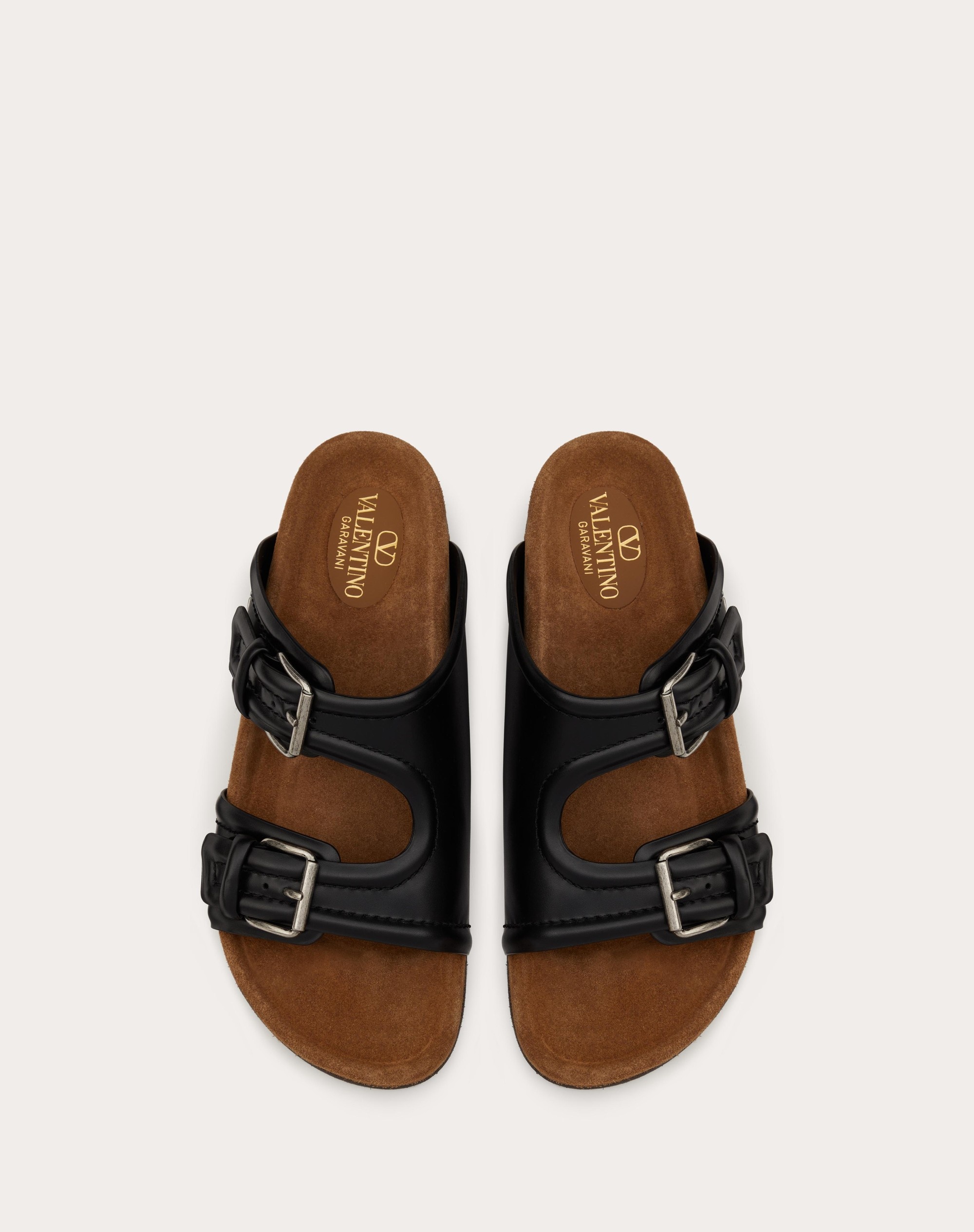 FUSSFRIEND CALFSKIN LEATHER SLIDE SANDAL - 4
