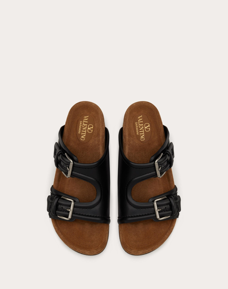 FUSSFRIEND CALFSKIN LEATHER SLIDE SANDAL 4