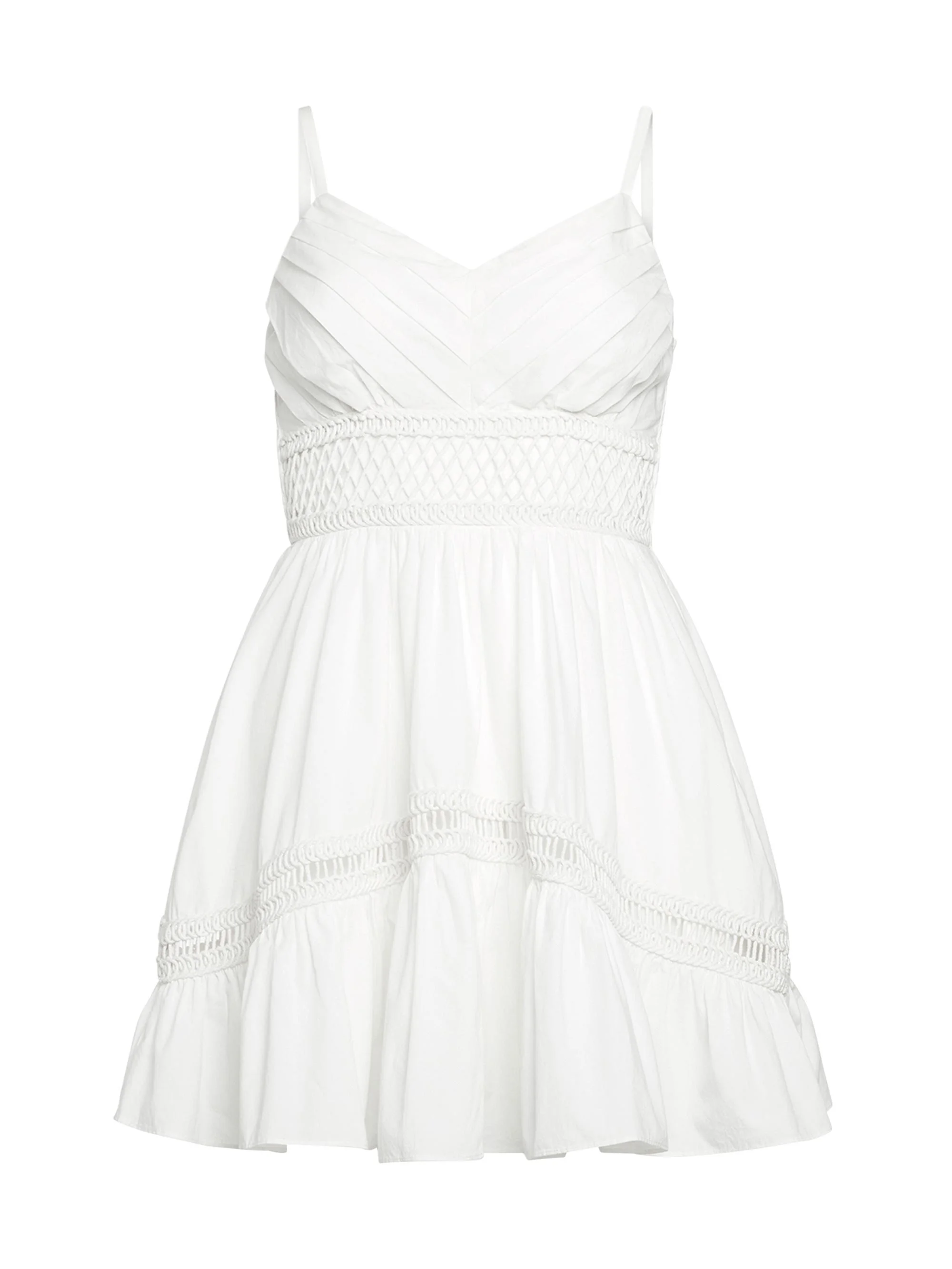 Women's Amara Lacework Minidress - White - 1