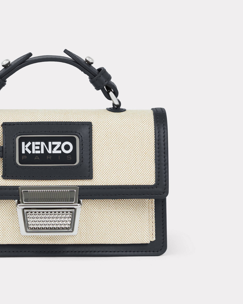 'Rue Vivienne' miniature bi-material bag with strap 3