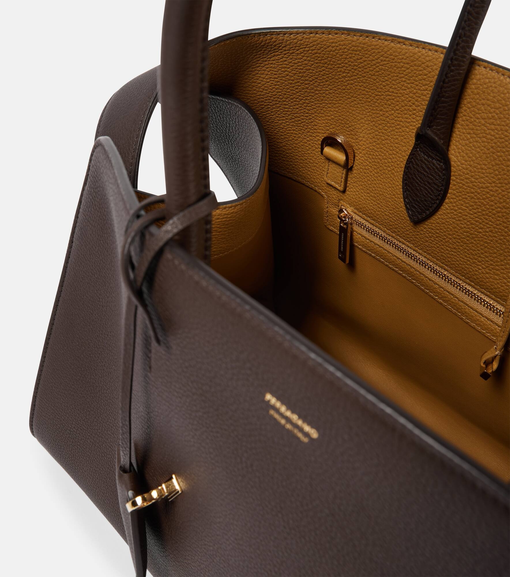 Hug Medium leather tote bag - 3