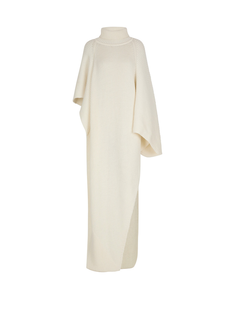 Asymmetric Knit Cape 1