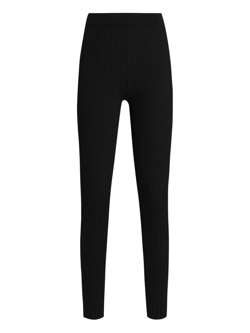 ribbed-knit leggings - 2