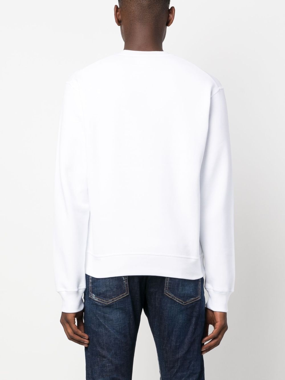 logo-appliqué cotton sweatshirt - 4