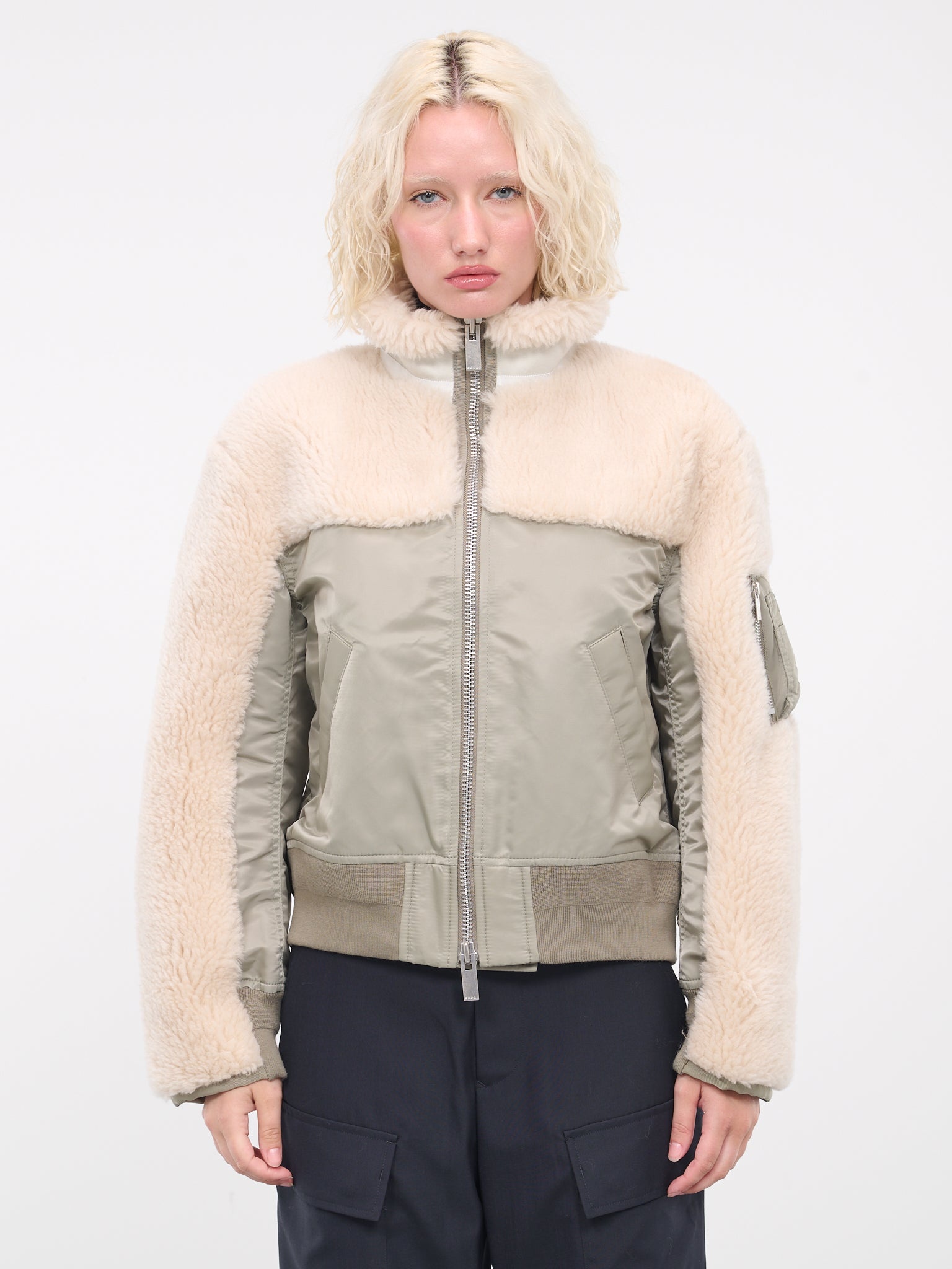 Faux Shearling Blouson - 1