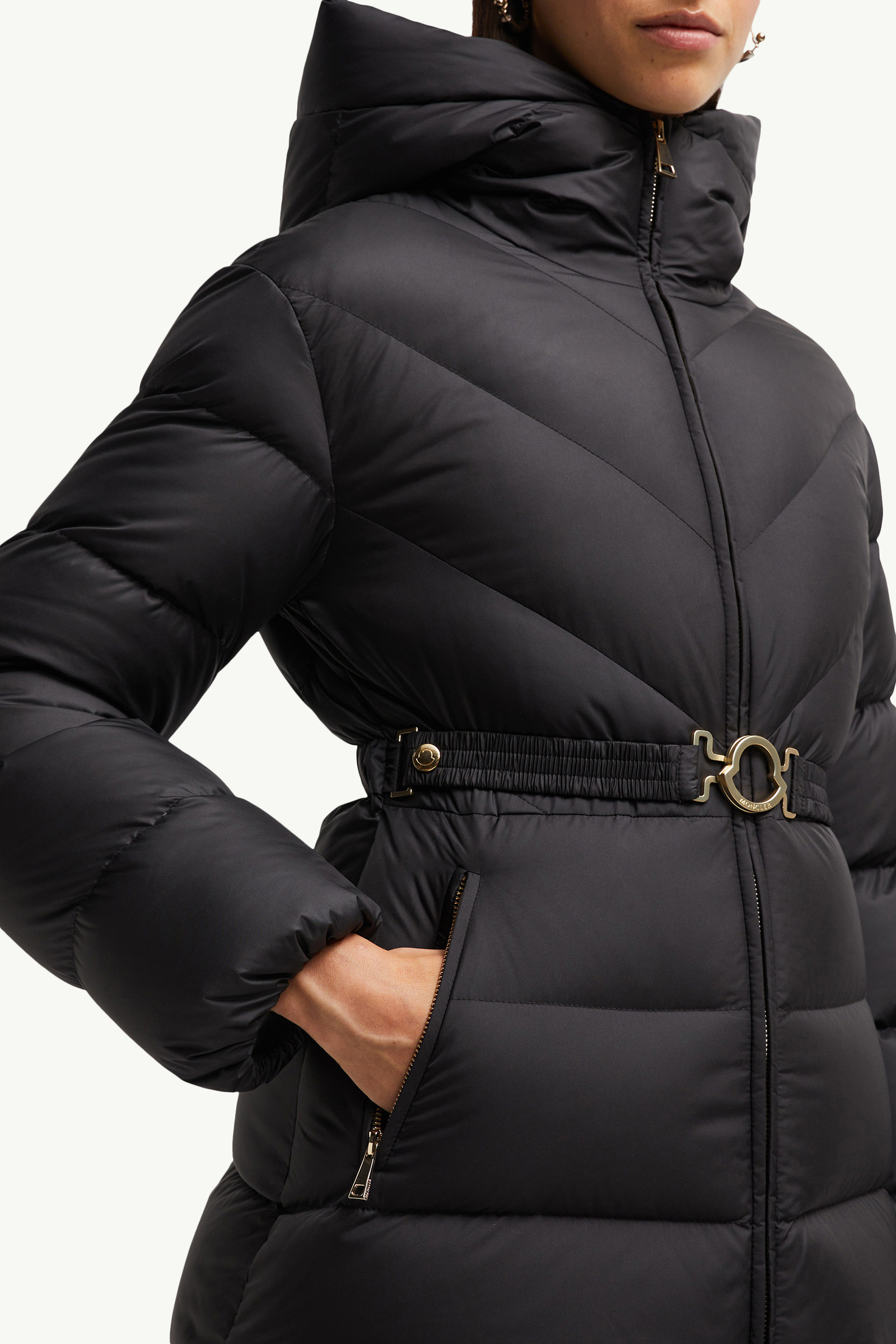 Brosse Diagonal-Quilted Hooded Short Down Jacket - 6