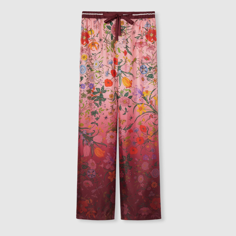 Printed silk pants 1