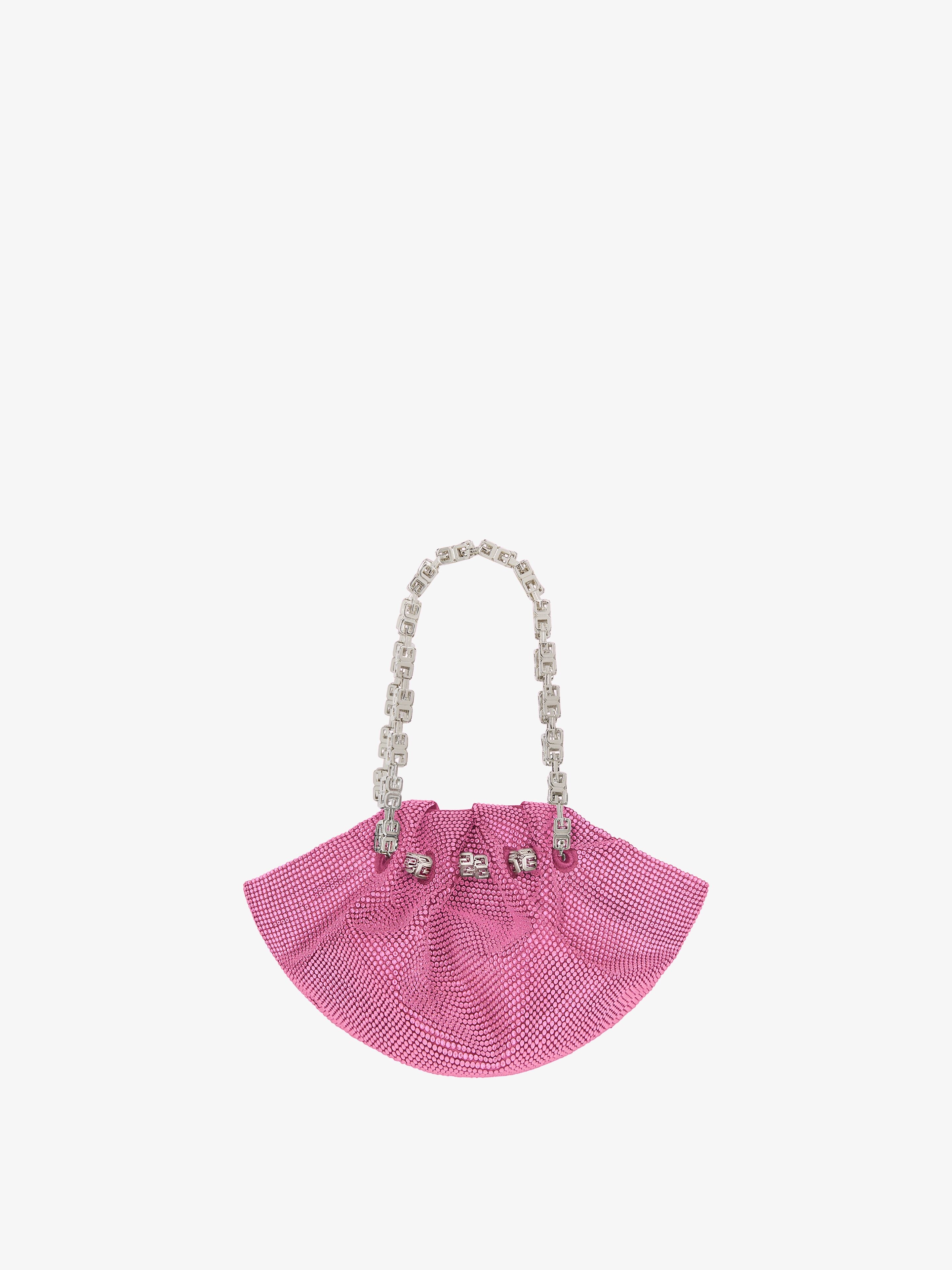 MINI KENNY BAG IN SATIN WITH STRASS - 5