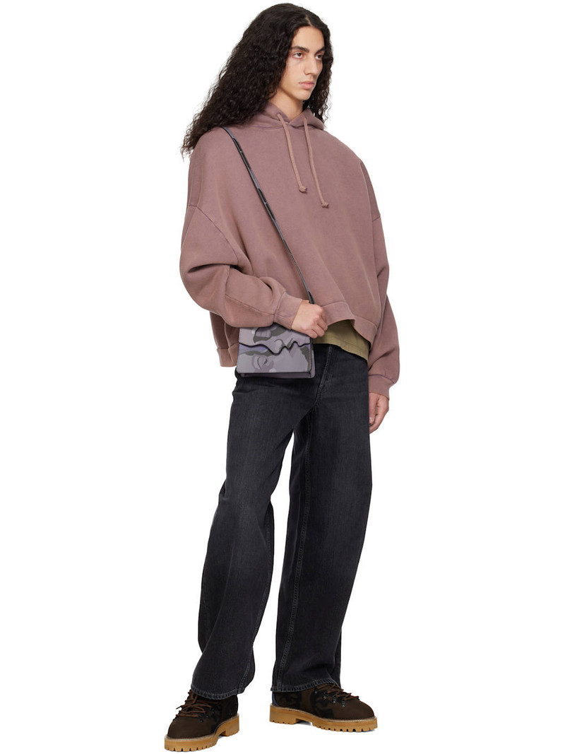 KidSuper Brown Patchwork Eye Low Hiking Boots outlook