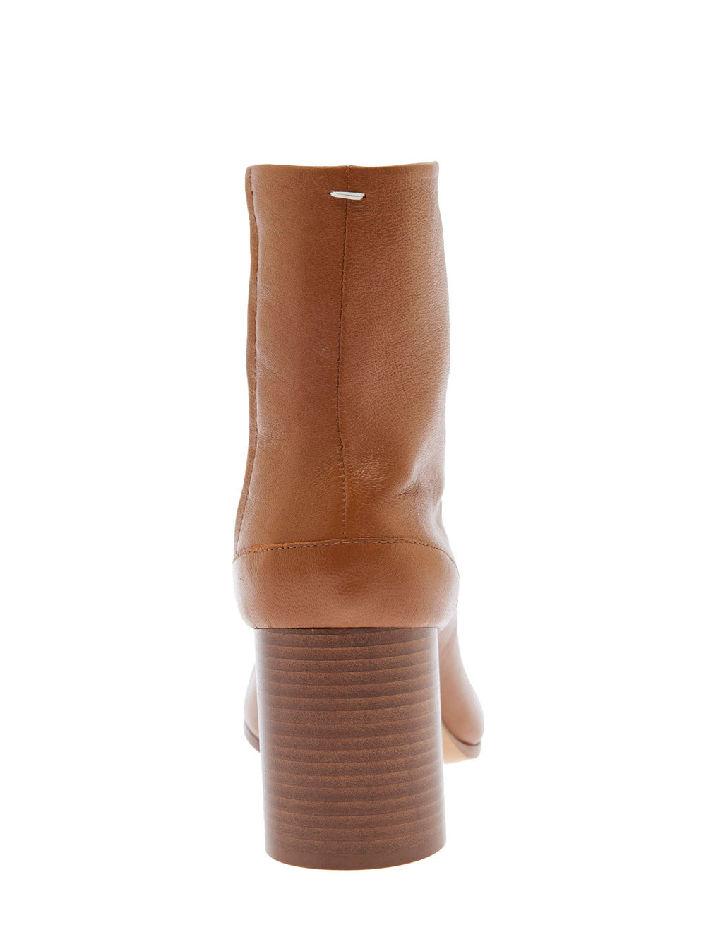 Maison Margiela Women 'Tabi' Brown High Heel Ankle Boots In Leather Woman - 4
